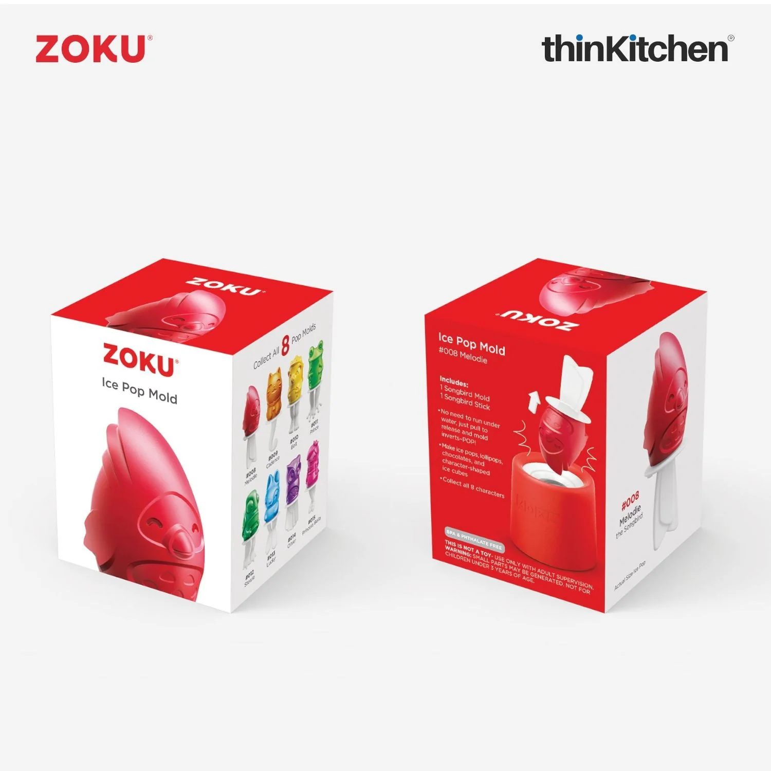 thinKitchen™ Zoku Songbird Ice Pop Mold - Image 5