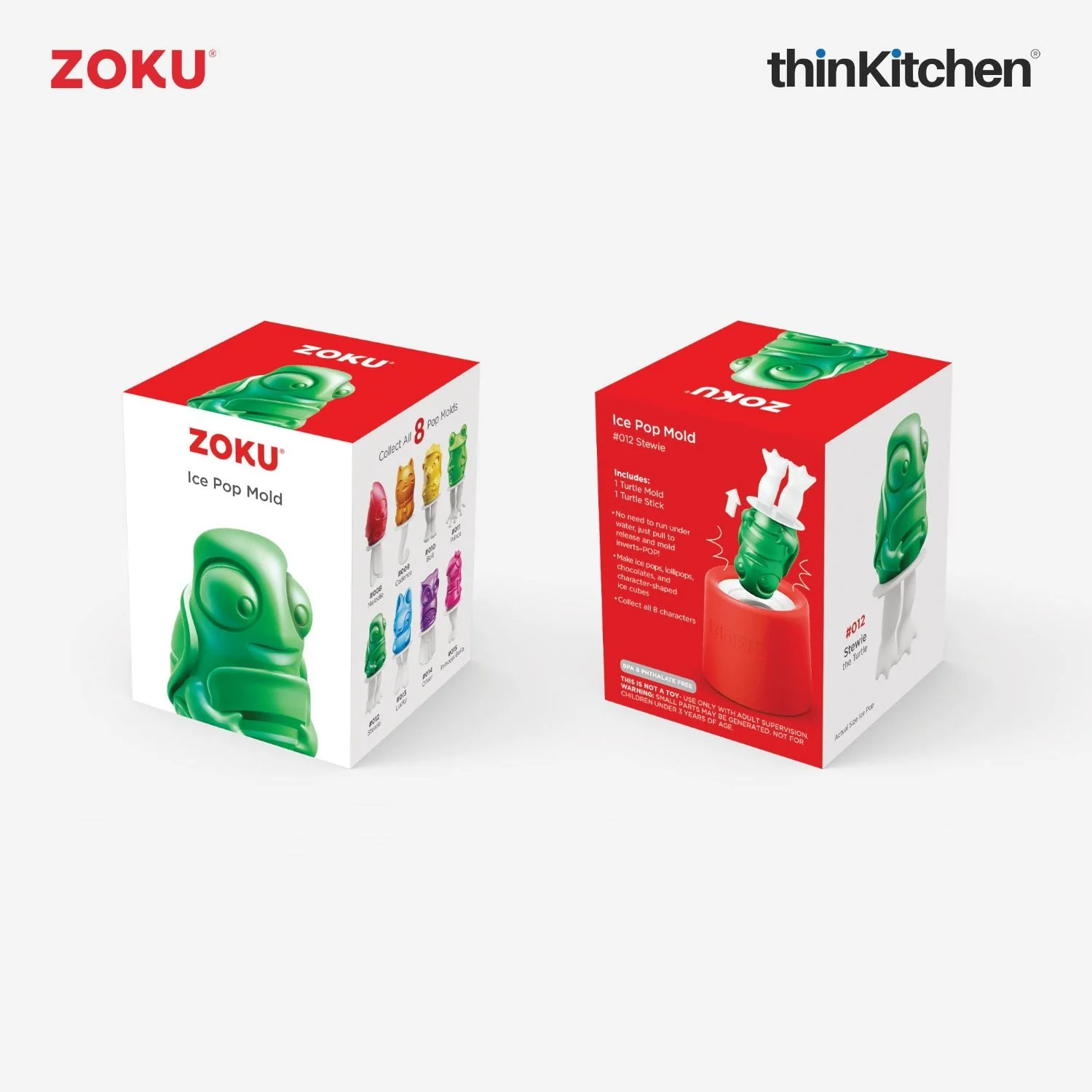 thinKitchen™ Zoku Turtle Ice Pop Mold - Image 5